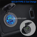 DC 12V / 24V Salida 5V QC3.0 Tipo-C